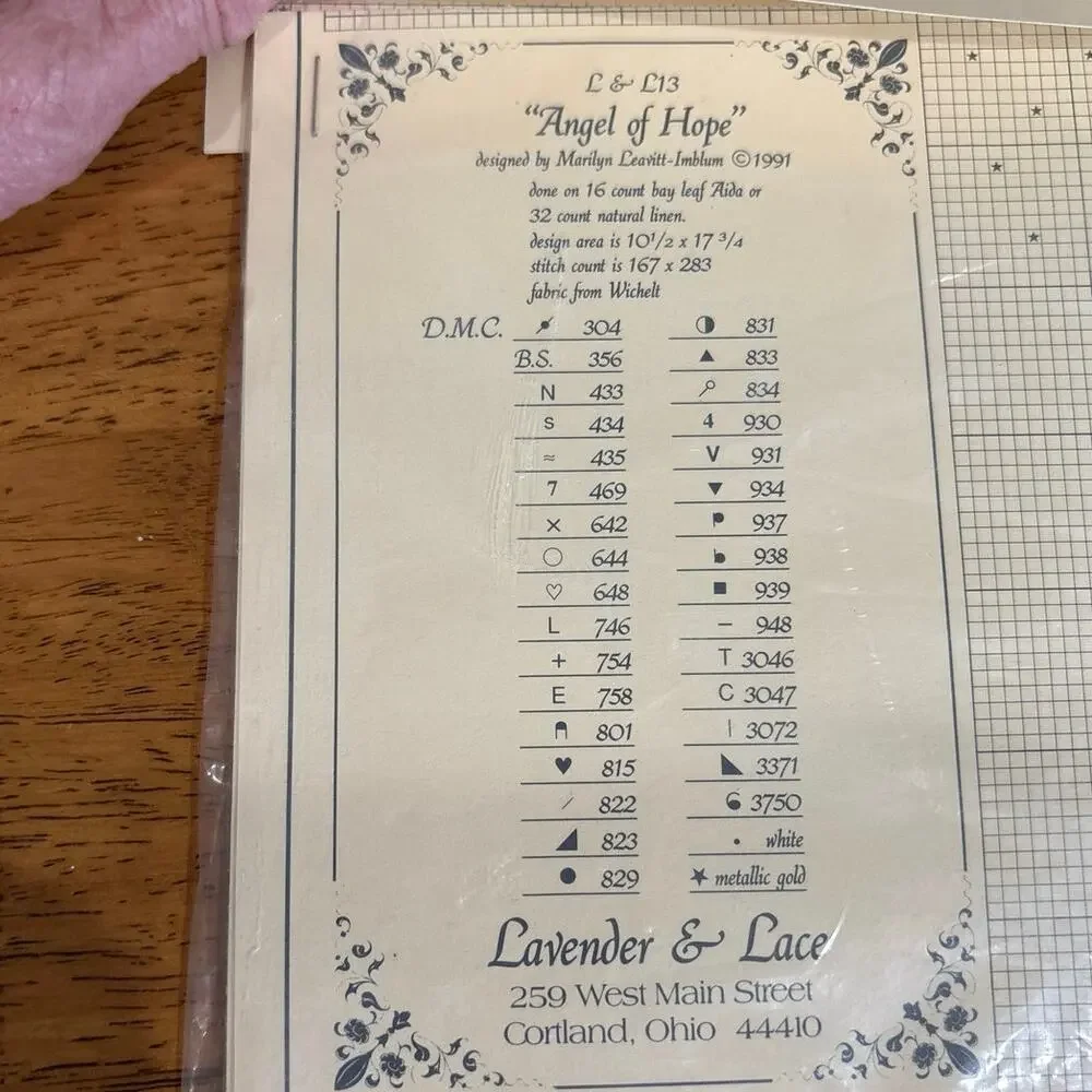 Lavender & Lace Victorian Chart Design Cross Stitch VINTAGE Lot of 4 Patterns